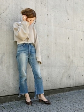 「LAVER（ラバー）のアイテム」を使った、HIROさん（レディース・164cm）の秋コーディネート