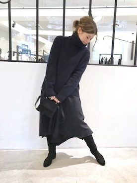 「M2MAlletier（エムツーマレティエ）のアイテム（バッグ）」を使った、HIROさん（レディース・164cm）の冬コーディネート