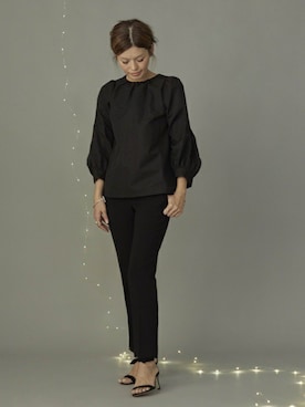 「NEBULONI E（ネブローニ）のアイテム」を使った、HIROさん（レディース・164cm）の冬コーディネート