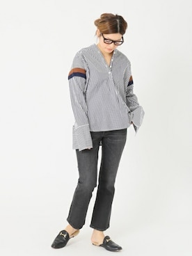 「CAMINANDO（カミナンド）のアイテム」を使った、HIROさん（レディース・164cm）の冬コーディネート