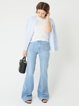 「Deuxieme Classe（ドゥーズィエムクラス）のアイテム（ニット/セーター）」を使った、HIROさん（レディース・164cm）の冬コーディネート