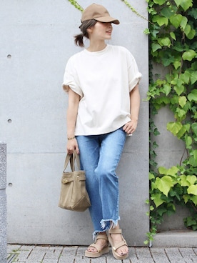 「CAMBER（キャンバー）のアイテム」を使った、HIROさん（レディース・164cm）の夏コーディネート