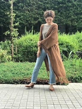 「CALUX（キャラクス）のアイテム」を使った、HIROさん（レディース・164cm）の夏コーディネート