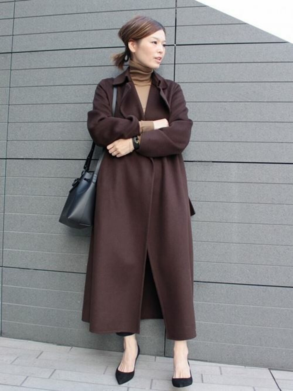 ダークブラウンコートを使った人気ファッションコーディネート - WEAR