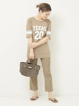 DEUXIEME CLASSE - 新品 ドゥーズィエムクラス  PAN TEXAS 20 Tシャツ ベージュ DEUXIEME CLASSE - 新品 ドゥーズィエムクラス PAN TEXAS 20 T