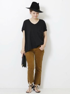 「hat」｜HIROさん（レディース・164cm）の夏コーディネート