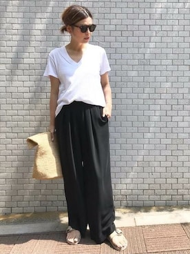 「CURRENT ELLIOTT」｜HIROさん（レディース・164cm）の夏コーディネート