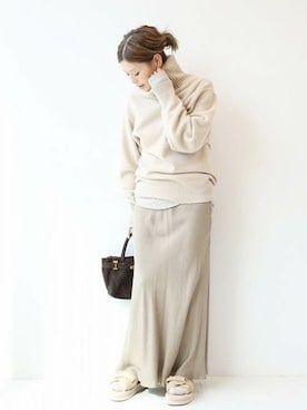 「Deuxieme Classe（ドゥーズィエムクラス）のアイテム（ソックス/靴下）」を使った、HIROさん（レディース・164cm）の秋コーディネート