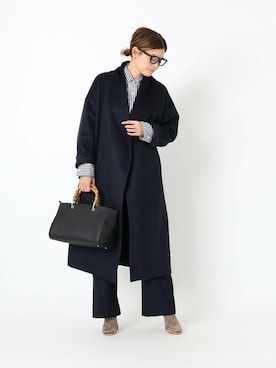 「Deuxieme Classe（ドゥーズィエムクラス）のアイテム（ソックス/靴下）」を使った、HIROさん（レディース・164cm）の冬コーディネート