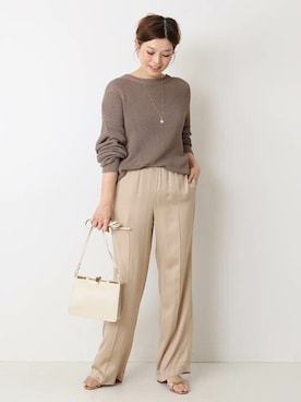 「Zanchetti（ザンチェッティ）のアイテム」を使った、HIROさん（レディース・164cm）の春コーディネート