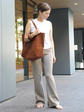 「CAMINANDO（カミナンド）のアイテム」を使った、HIROさん（レディース・164cm）の春コーディネート