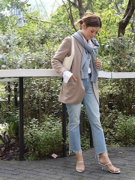 「KURO(クロ)のアイテム」を使った、HIROさん(レディース・164cm)の秋コーディネート