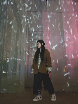 「US（アス）のアイテム」を使った、Miruco Tsai🇹🇼さん（レディース・162cm）の冬コーディネート