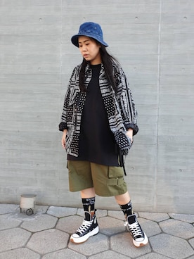 「US（アス）のアイテム」を使った、Miruco Tsai🇹🇼さん（レディース・162cm）の春コーディネート