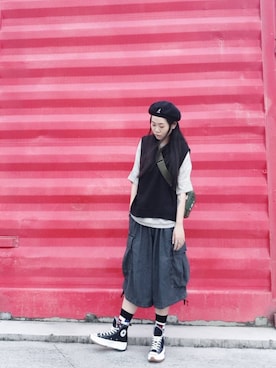 「US（アス）のアイテム」を使った、Miruco Tsai🇹🇼さん（レディース・162cm）の夏コーディネート