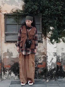 「US（アス）のアイテム」を使った、Miruco Tsai🇹🇼さん（レディース・162cm）の冬コーディネート