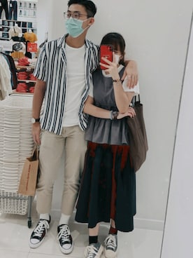 「A land（エーランド）のアイテム」を使った、wingさん（レディース・153cm）の秋コーディネート