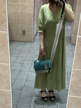 「EIZO（エイゾー）のアイテム」を使った、ぷぅさん（レディース・154cm）の夏コーディネート