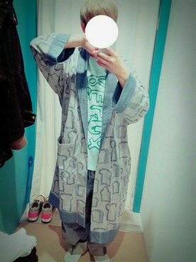 「Ne-net（ネネット）のアイテム（ジャケット/アウター）」を使った、おちくんさん（メンズ・148cm）の春コーディネート