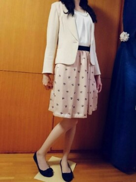 「ef-de（エフデ）のアイテム（ジャケット/アウター）」を使った、みやのさん（レディース・160cm）の秋コーディネート