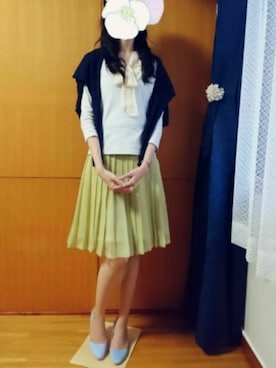 「Mathilda（マチルダ）の【Mathilda】ラウンドトゥパンプス MI1002/with・Ray掲載（パンプス）」を使った、みやのさん（レディース・160cm）の秋コーディネート