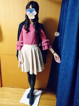 「M.deux（エムドゥ）のアイテム（アクセサリー）」を使った、みやのさん（レディース・160cm）の冬コーディネート