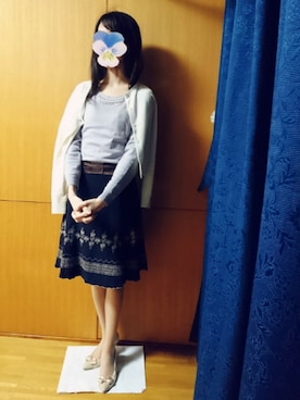「nanette lepore（ナネットレポー）のアイテム（スカート）」を使った、みやのさん（レディース・160cm）の冬コーディネート