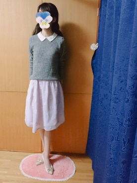 「Cherite by PRIME PATTERN（シェリエットバイプライムパターン）のアイテム」を使った、みやのさん（レディース・160cm）の冬コーディネート