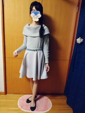 「ef-de（エフデ）のアイテム（シューズ）」を使った、みやのさん（レディース・160cm）の冬コーディネート