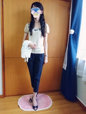 「Cherite by PRIME PATTERN（シェリエットバイプライムパターン）のアイテム」を使った、みやのさん（レディース・160cm）の夏コーディネート