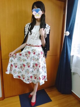 「IMAGE（イマージュ）のアイテム（トップス）」を使った、みやのさん（レディース・160cm）の夏コーディネート