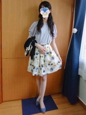 「IMAGE（イマージュ）のアイテム（トップス）」を使った、みやのさん（レディース・160cm）の夏コーディネート