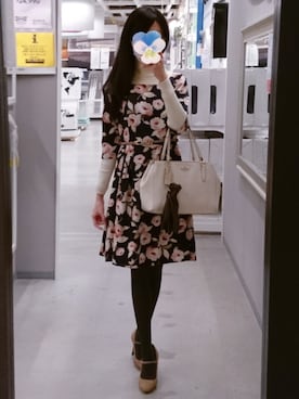 「PATTERN・fiona （パターンフィオナ）のアイテム（ワンピース/ドレス）」を使った、みやのさん（レディース・160cm）の冬コーディネート