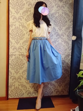「M.deux（エムドゥ）のアイテム（アクセサリー）」を使った、みやのさん（レディース・160cm）の夏コーディネート
