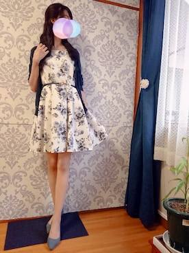 「DAISO（DAISO）のアイテム（その他ヘアアクセサリー）」を使った、みやのさん（レディース・160cm）の夏コーディネート
