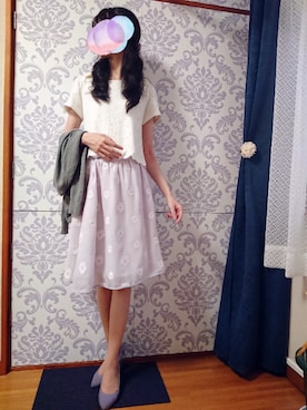 「Cherite by PRIME PATTERN（シェリエットバイプライムパターン）のアイテム」を使った、みやのさん（レディース・160cm）の秋コーディネート