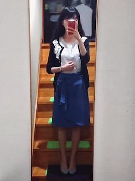 「Mathilda（マチルダ）の【Mathilda】ラウンドトゥパンプス MI1002/with・Ray掲載（パンプス）」を使った、みやのさん（レディース・160cm）の秋コーディネート