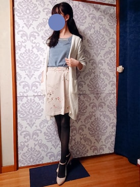 「ef-de（エフデ）のアイテム（シューズ）」を使った、みやのさん（レディース・160cm）の冬コーディネート