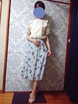 「vanitybeauty（バニティービューティー）のアイテム」を使った、みやのさん（レディース・160cm）の夏コーディネート