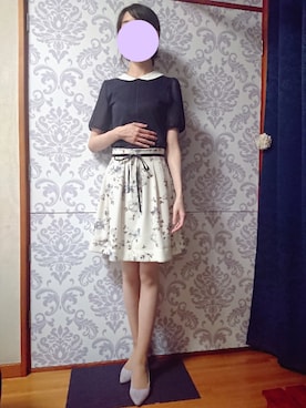 「SOUP（スープ）のアイテム」を使った、みやのさん（レディース・160cm）の夏コーディネート