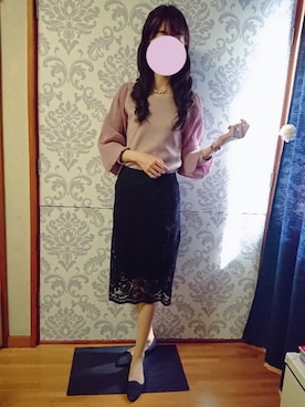 「M.deux（エムドゥ）のアイテム（アクセサリー）」を使った、みやのさん（レディース・160cm）の春コーディネート