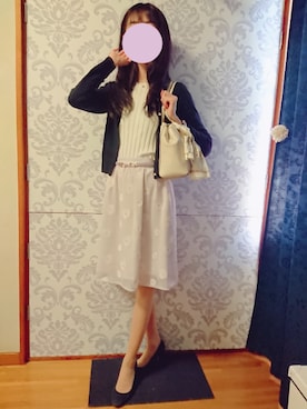 「IMAGE（イマージュ）のアイテム（トップス）」を使った、みやのさん（レディース・160cm）の春コーディネート