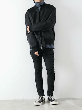 「タートル」｜AT_MMさん（メンズ・173cm）の冬コーディネート