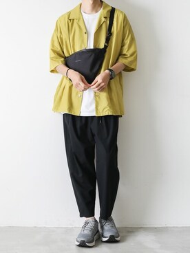 「CRAMSHELL（クラムシェル）のアイテム」を使った、AT_MMさん（メンズ・173cm）の夏コーディネート