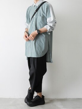 「CRAMSHELL（クラムシェル）のアイテム」を使った、AT_MMさん（メンズ・173cm）の夏コーディネート