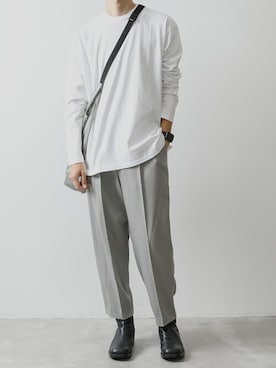 「CRAMSHELL（クラムシェル）のアイテム」を使った、AT_MMさん（メンズ・173cm）の夏コーディネート