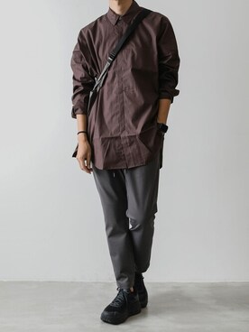 「CRAMSHELL（クラムシェル）のアイテム」を使った、AT_MMさん（メンズ・173cm）の秋コーディネート