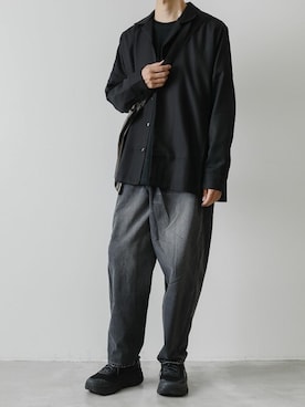 「CRAMSHELL（クラムシェル）のアイテム」を使った、AT_MMさん（メンズ・173cm）の夏コーディネート