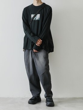 「CRAMSHELL（クラムシェル）のアイテム」を使った、AT_MMさん（メンズ・173cm）の夏コーディネート