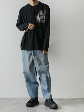 「CRAMSHELL（クラムシェル）のアイテム」を使った、AT_MMさん（メンズ・173cm）の夏コーディネート